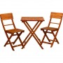 STILISTA Zahradní bistro set 2 židle + stůl, dřevo