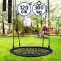 Physionics Houpačka ve tvaru kruhu, síť, 120 cm, černá