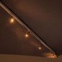 Solární řetěz pro osvětlení slunečníku - 72 LED, teplá bílá